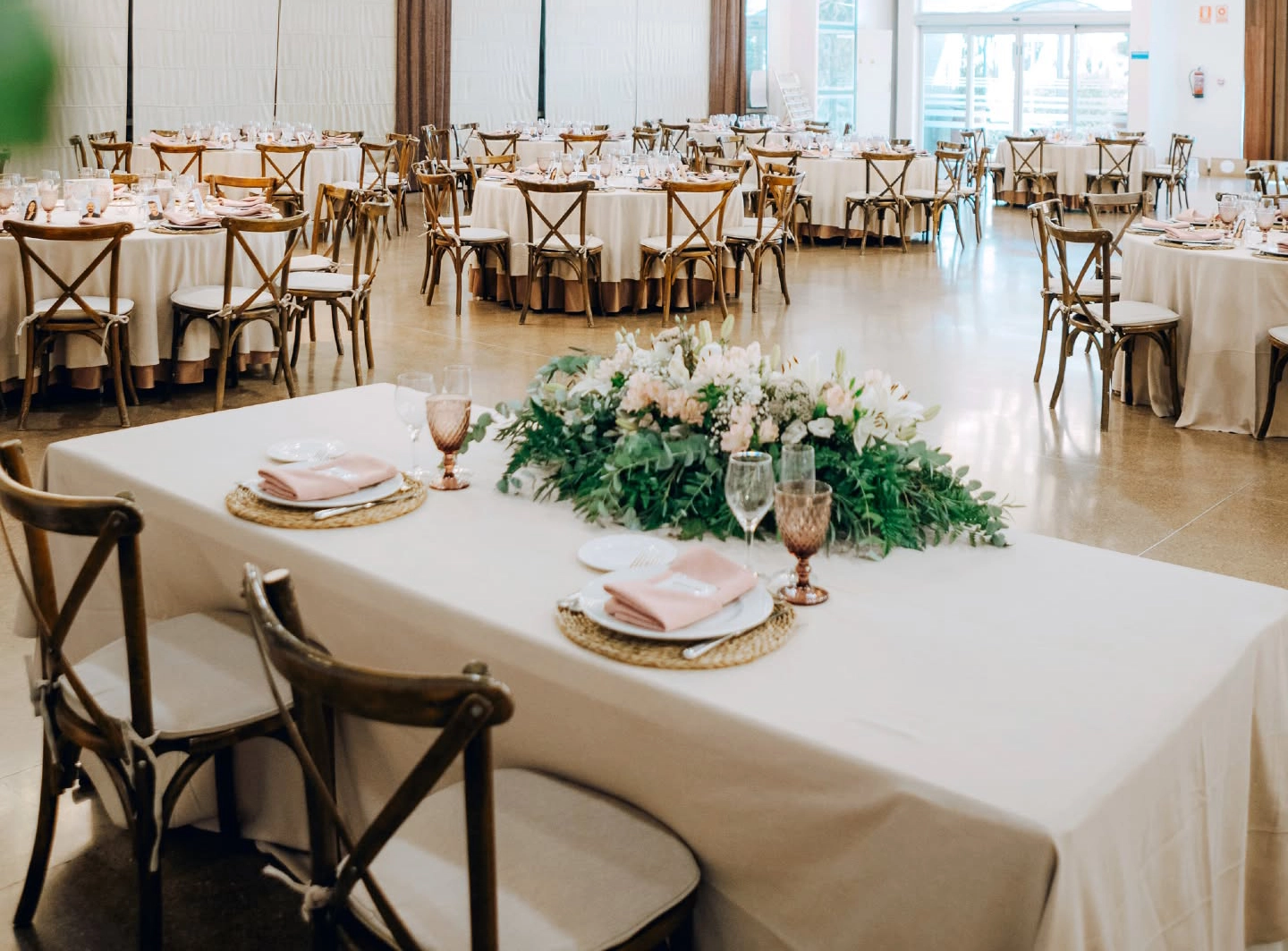 Banquete en la cocina de Aquario Celebraciones